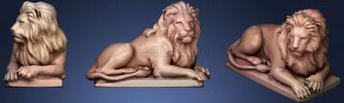 3D model Lion Statue 33 (STL)